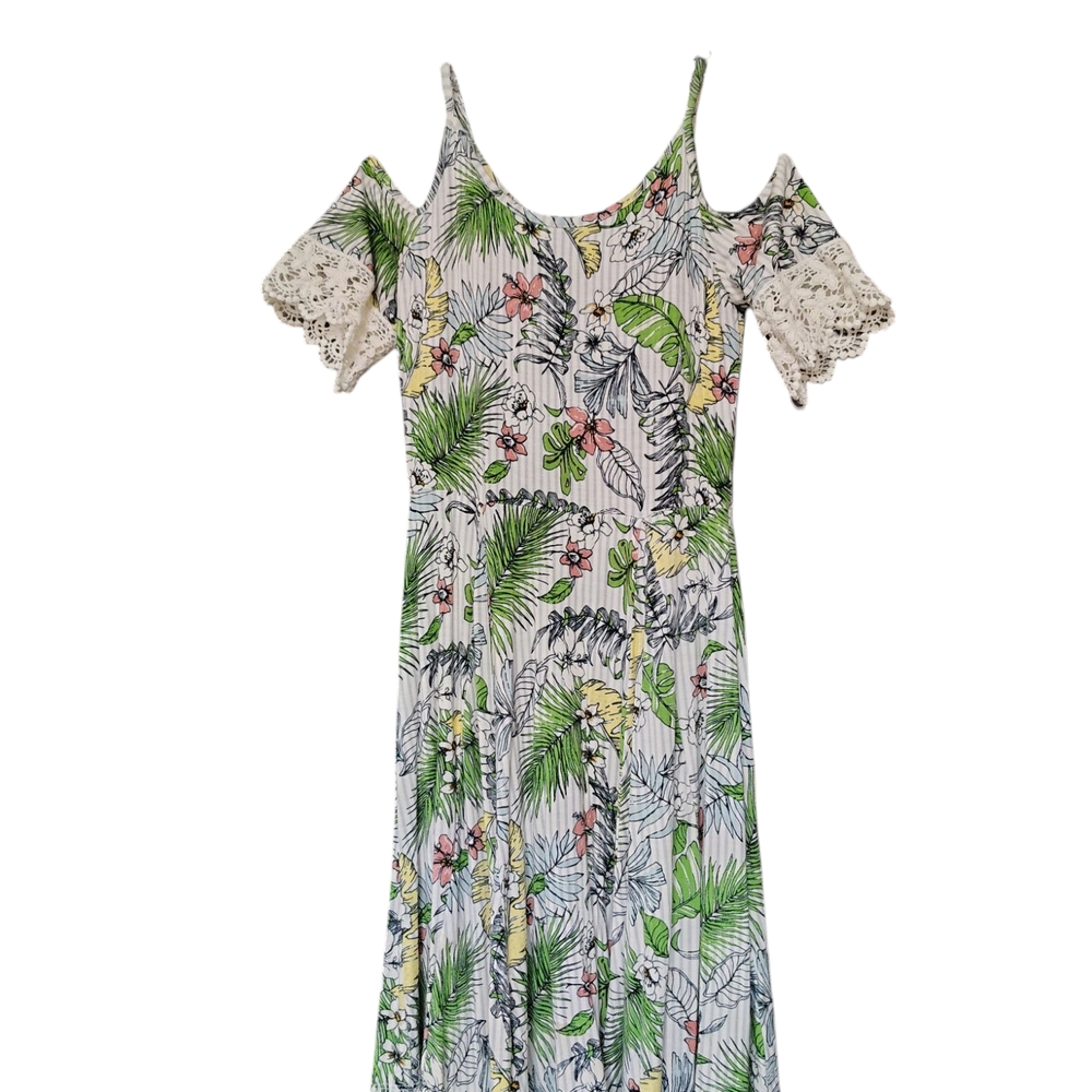 Floral Cold Shoulder Dress
